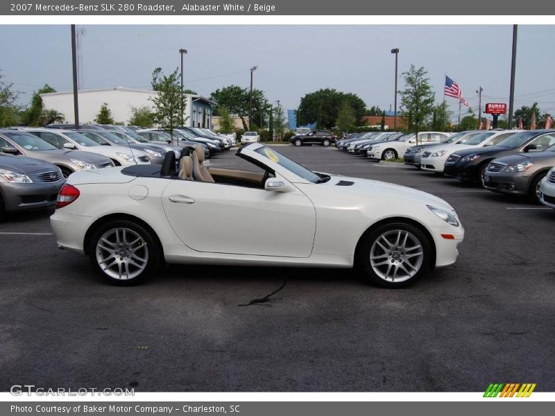 Alabaster White / Beige 2007 Mercedes-Benz SLK 280 Roadster