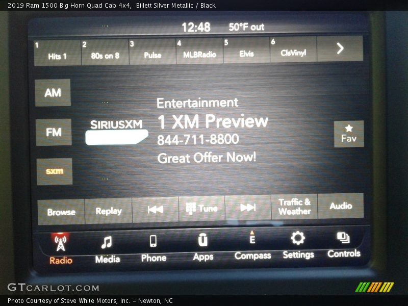 Billett Silver Metallic / Black 2019 Ram 1500 Big Horn Quad Cab 4x4