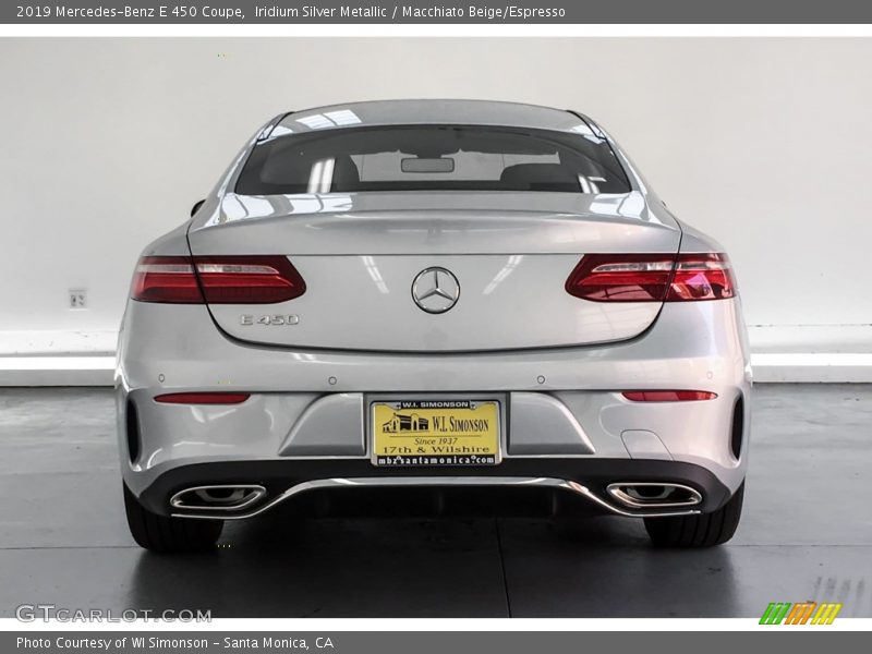 Iridium Silver Metallic / Macchiato Beige/Espresso 2019 Mercedes-Benz E 450 Coupe