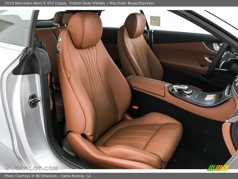 Iridium Silver Metallic / Macchiato Beige/Espresso 2019 Mercedes-Benz E 450 Coupe