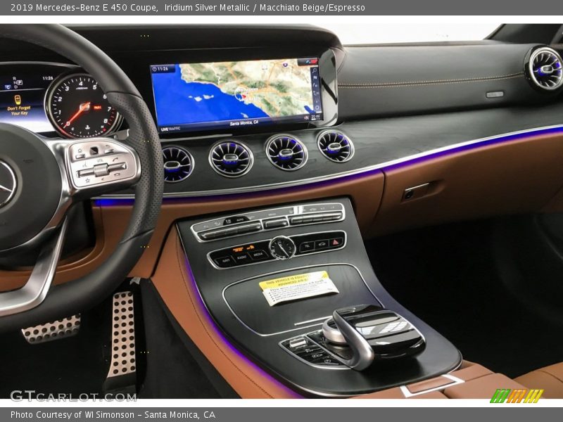 Iridium Silver Metallic / Macchiato Beige/Espresso 2019 Mercedes-Benz E 450 Coupe