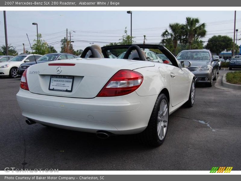 Alabaster White / Beige 2007 Mercedes-Benz SLK 280 Roadster