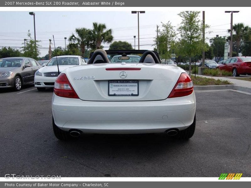 Alabaster White / Beige 2007 Mercedes-Benz SLK 280 Roadster
