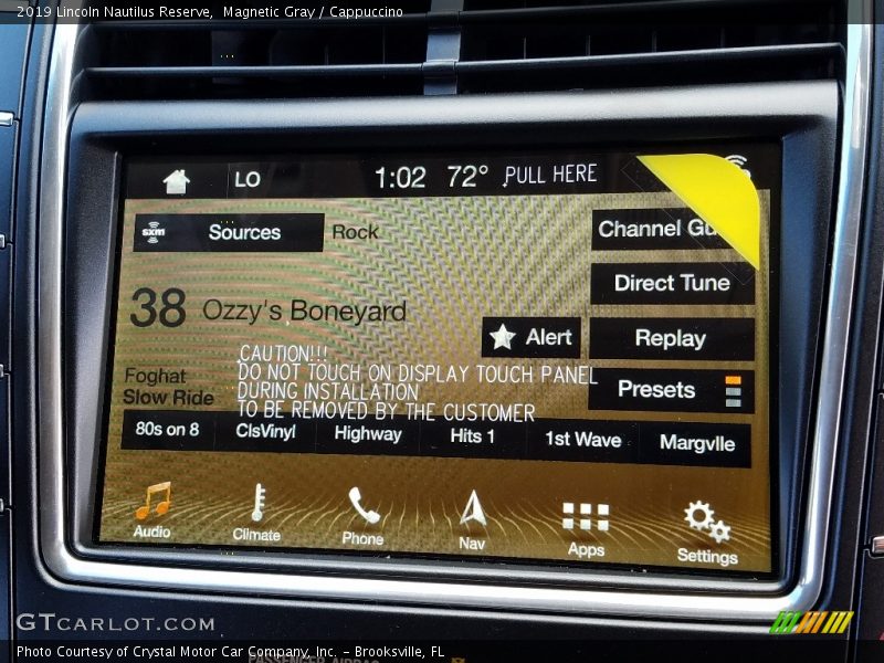 Magnetic Gray / Cappuccino 2019 Lincoln Nautilus Reserve