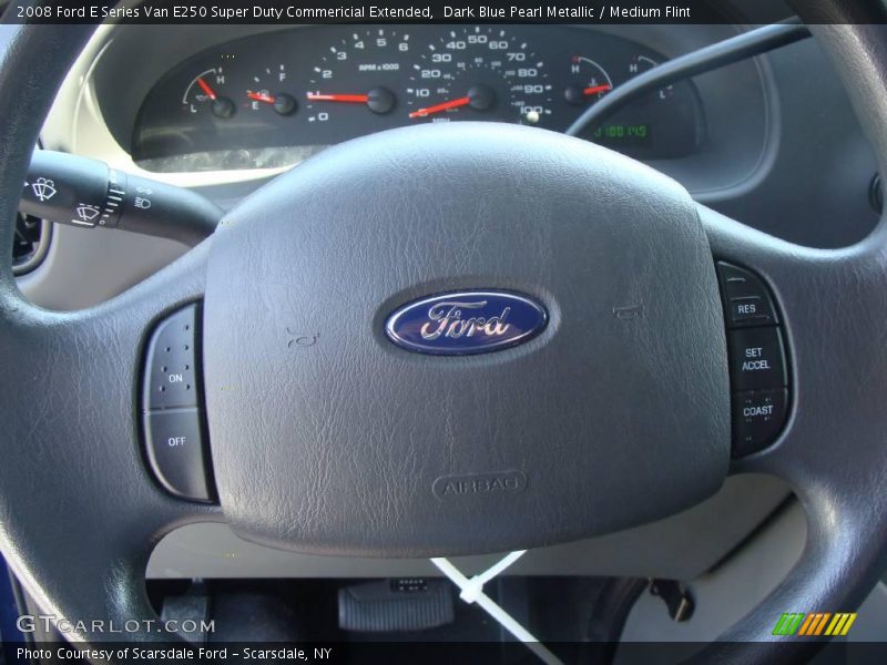 Dark Blue Pearl Metallic / Medium Flint 2008 Ford E Series Van E250 Super Duty Commericial Extended
