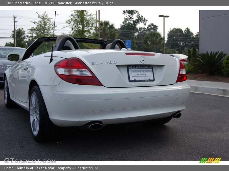 Alabaster White / Beige 2007 Mercedes-Benz SLK 280 Roadster