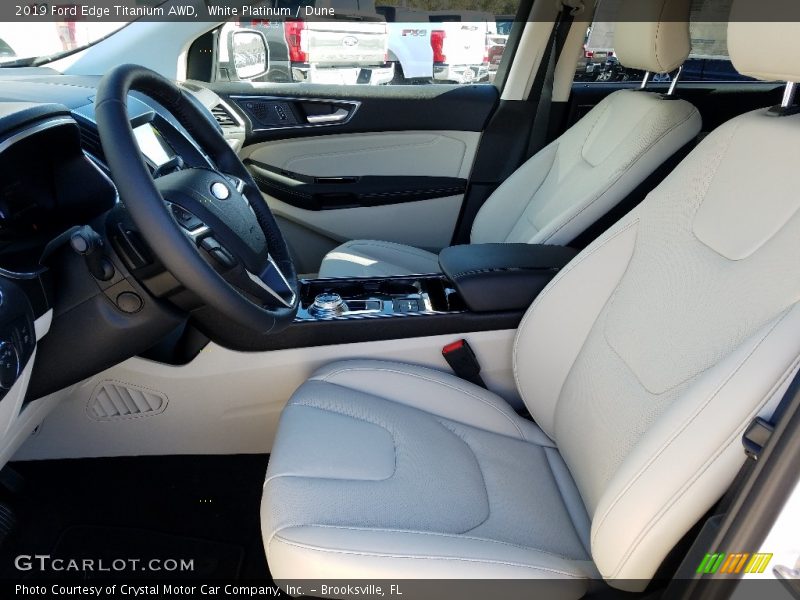 White Platinum / Dune 2019 Ford Edge Titanium AWD
