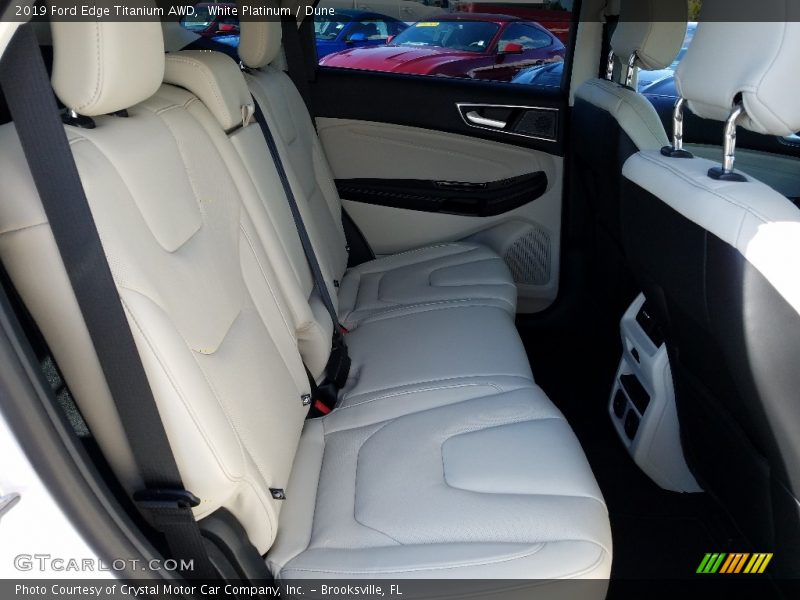 White Platinum / Dune 2019 Ford Edge Titanium AWD