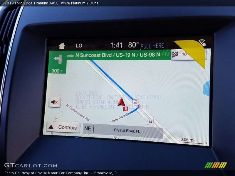 White Platinum / Dune 2019 Ford Edge Titanium AWD