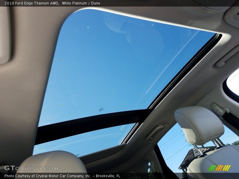 White Platinum / Dune 2019 Ford Edge Titanium AWD