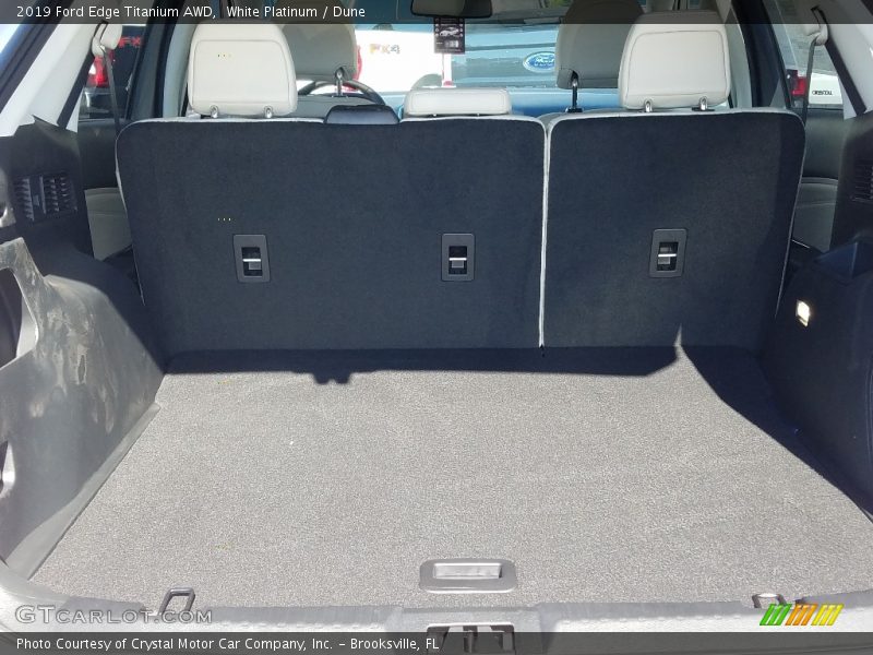 White Platinum / Dune 2019 Ford Edge Titanium AWD