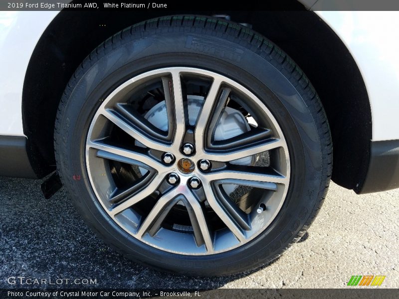 White Platinum / Dune 2019 Ford Edge Titanium AWD