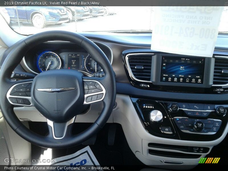 Velvet Red Pearl / Black/Alloy 2019 Chrysler Pacifica LX
