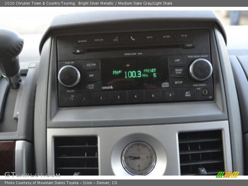 Bright Silver Metallic / Medium Slate Gray/Light Shale 2010 Chrysler Town & Country Touring