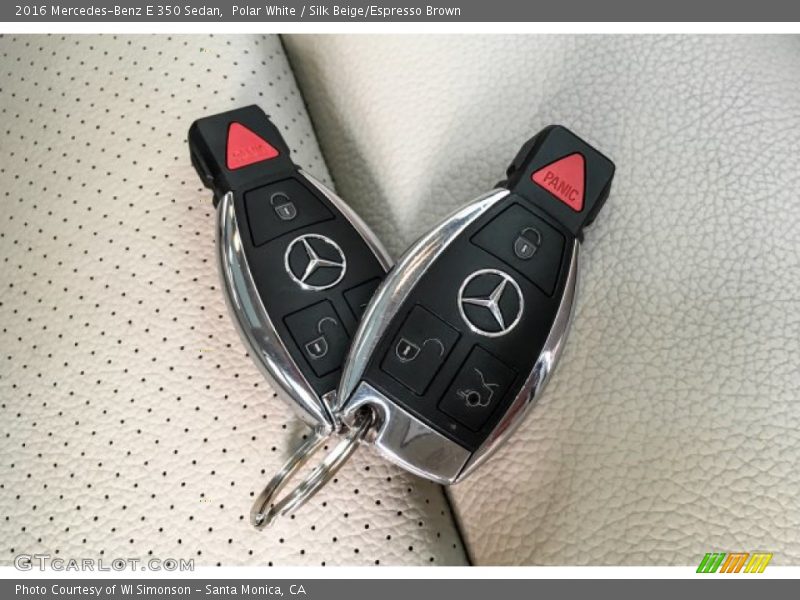 Polar White / Silk Beige/Espresso Brown 2016 Mercedes-Benz E 350 Sedan