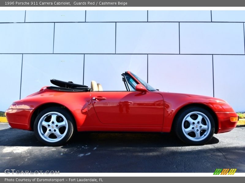 Guards Red / Cashmere Beige 1996 Porsche 911 Carrera Cabriolet