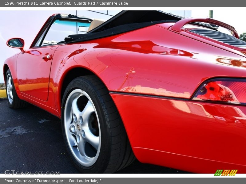Guards Red / Cashmere Beige 1996 Porsche 911 Carrera Cabriolet
