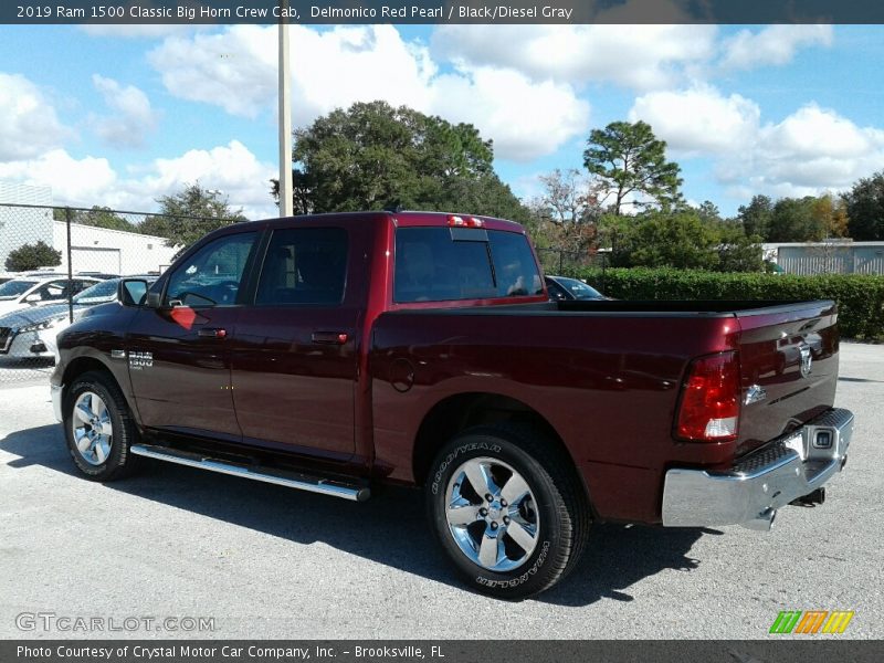 Delmonico Red Pearl / Black/Diesel Gray 2019 Ram 1500 Classic Big Horn Crew Cab