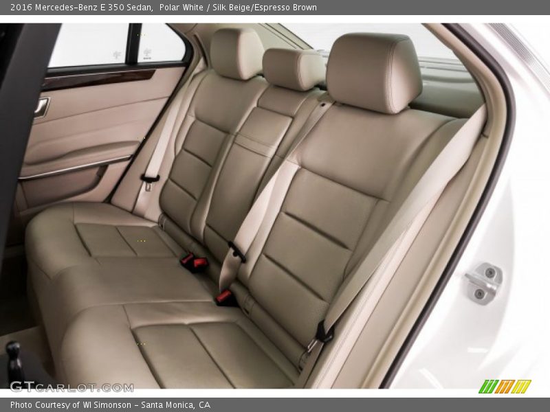 Polar White / Silk Beige/Espresso Brown 2016 Mercedes-Benz E 350 Sedan