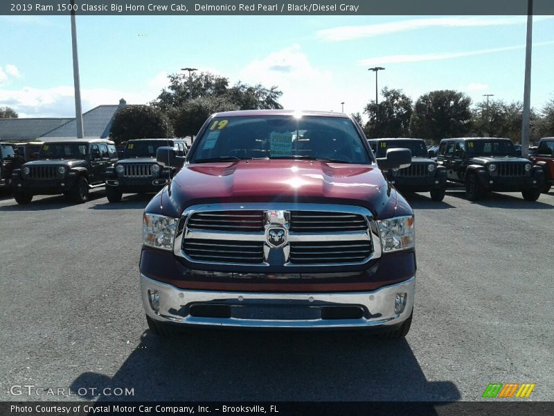 Delmonico Red Pearl / Black/Diesel Gray 2019 Ram 1500 Classic Big Horn Crew Cab