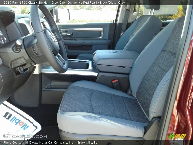 Delmonico Red Pearl / Black/Diesel Gray 2019 Ram 1500 Classic Big Horn Crew Cab