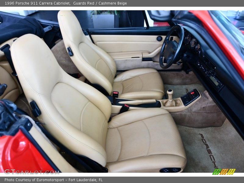 Front Seat of 1996 911 Carrera Cabriolet