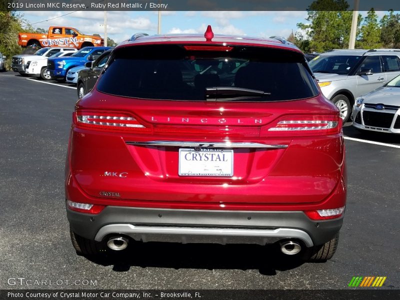 Ruby Red Metallic / Ebony 2019 Lincoln MKC Reserve