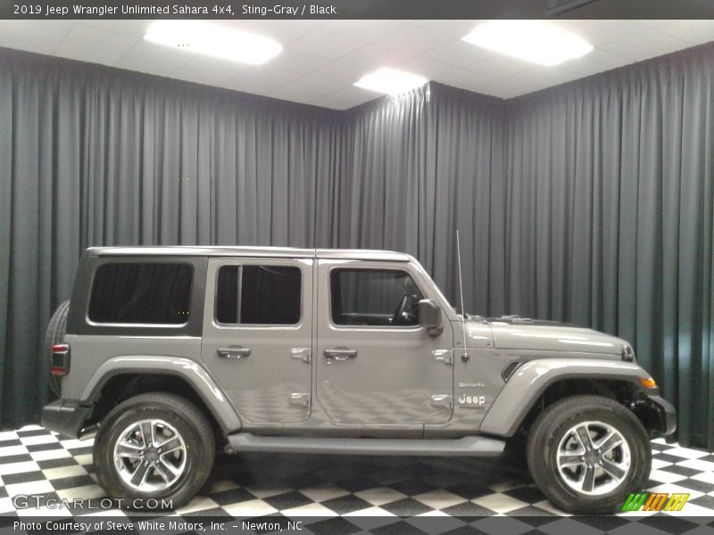 Sting-Gray / Black 2019 Jeep Wrangler Unlimited Sahara 4x4
