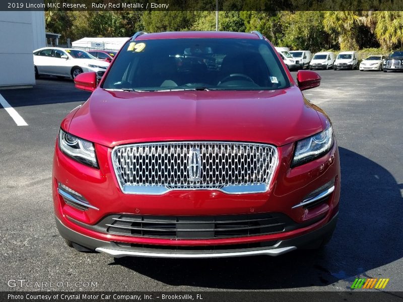 Ruby Red Metallic / Ebony 2019 Lincoln MKC Reserve