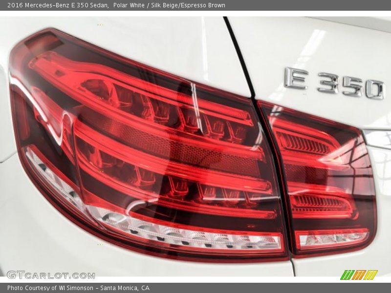 Polar White / Silk Beige/Espresso Brown 2016 Mercedes-Benz E 350 Sedan