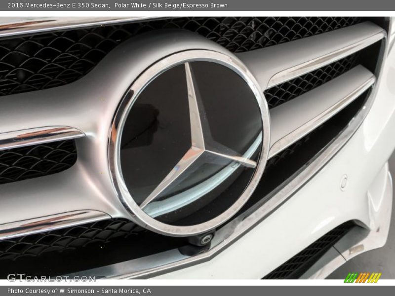 Polar White / Silk Beige/Espresso Brown 2016 Mercedes-Benz E 350 Sedan
