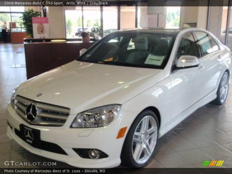 Arctic White / Grey/Black 2009 Mercedes-Benz C 350 Sport