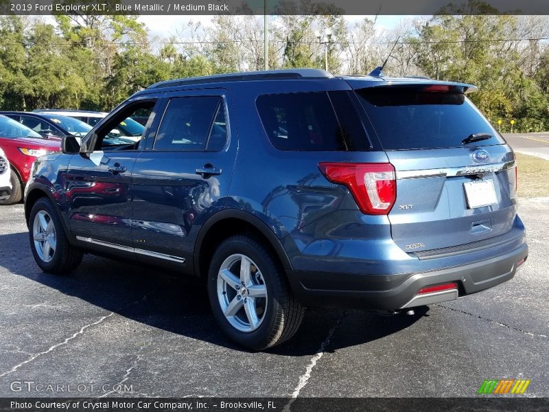 Blue Metallic / Medium Black 2019 Ford Explorer XLT