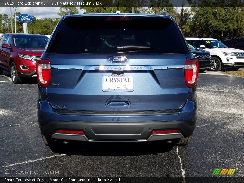 Blue Metallic / Medium Black 2019 Ford Explorer XLT