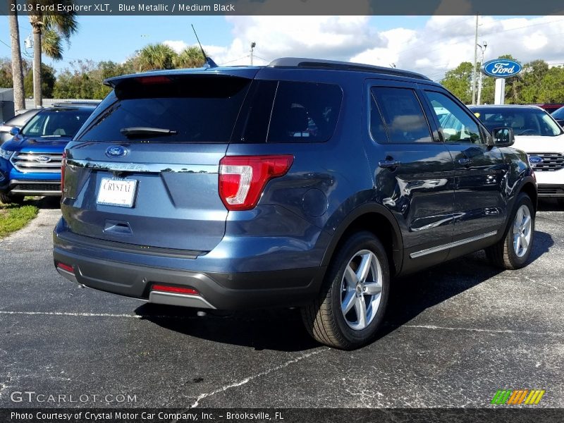 Blue Metallic / Medium Black 2019 Ford Explorer XLT