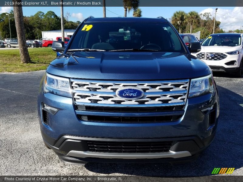 Blue Metallic / Medium Black 2019 Ford Explorer XLT