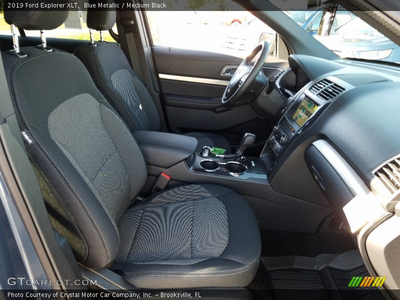 Blue Metallic / Medium Black 2019 Ford Explorer XLT