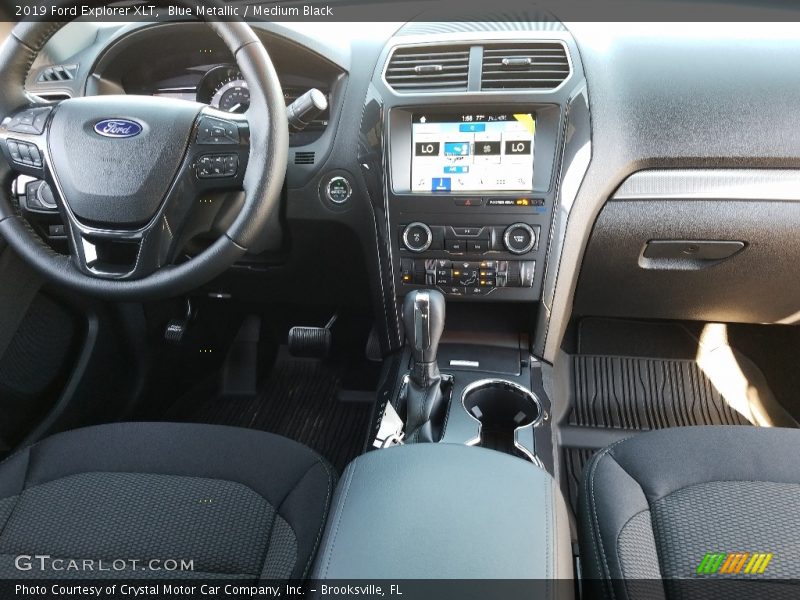 Blue Metallic / Medium Black 2019 Ford Explorer XLT