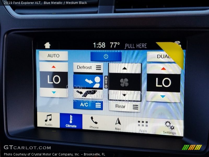 Blue Metallic / Medium Black 2019 Ford Explorer XLT
