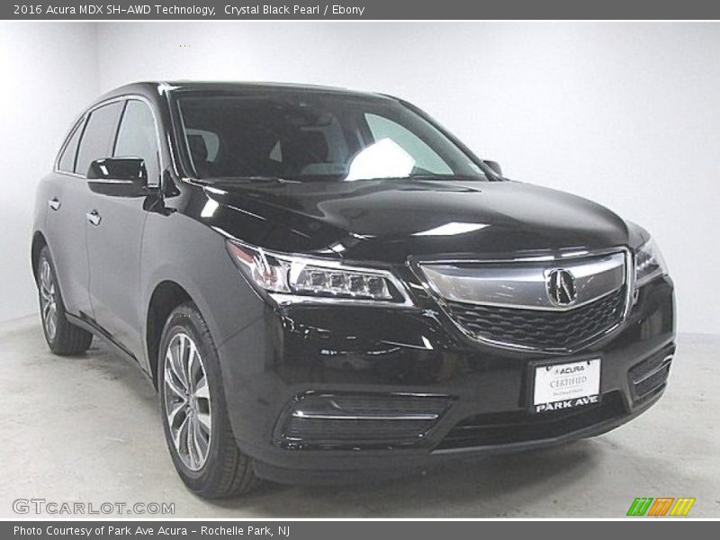 Crystal Black Pearl / Ebony 2016 Acura MDX SH-AWD Technology