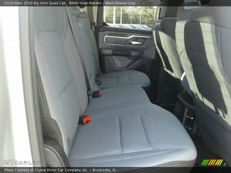 Billett Silver Metallic / Black/Diesel Gray 2019 Ram 1500 Big Horn Quad Cab
