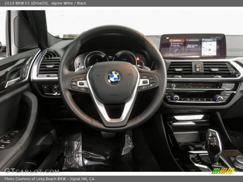 Alpine White / Black 2019 BMW X3 sDrive30i