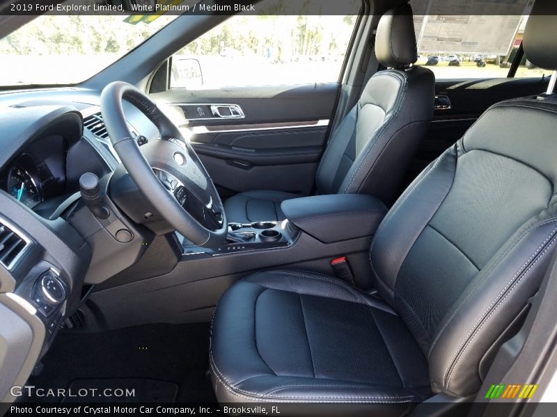 White Platinum / Medium Black 2019 Ford Explorer Limited