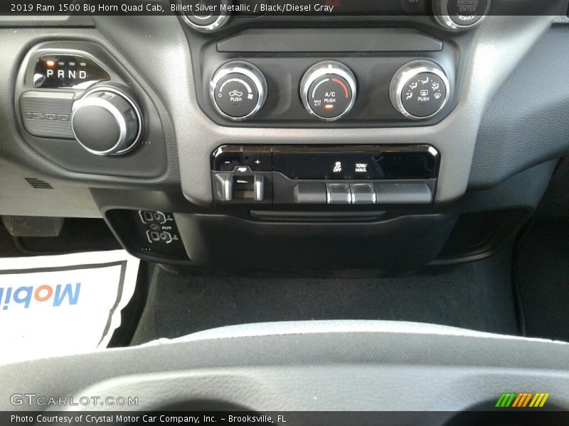Billett Silver Metallic / Black/Diesel Gray 2019 Ram 1500 Big Horn Quad Cab