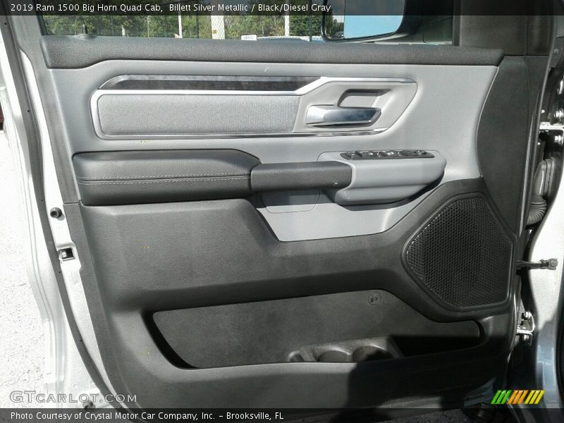 Billett Silver Metallic / Black/Diesel Gray 2019 Ram 1500 Big Horn Quad Cab