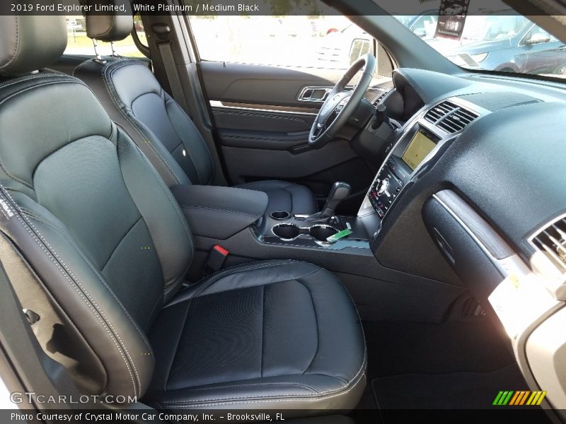 White Platinum / Medium Black 2019 Ford Explorer Limited