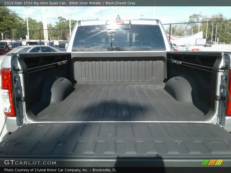 Billett Silver Metallic / Black/Diesel Gray 2019 Ram 1500 Big Horn Quad Cab