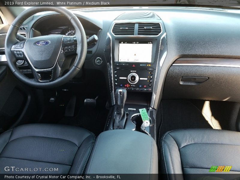 White Platinum / Medium Black 2019 Ford Explorer Limited