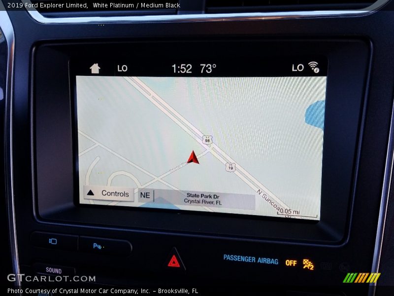 White Platinum / Medium Black 2019 Ford Explorer Limited