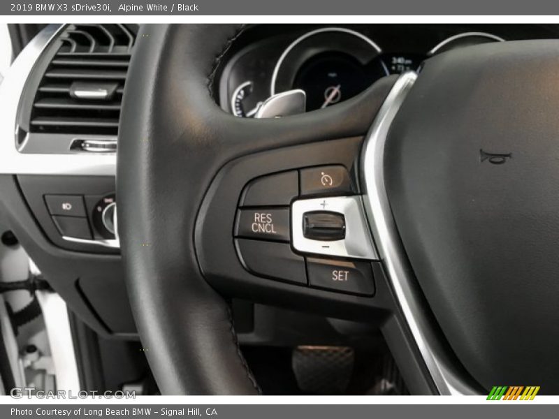 Alpine White / Black 2019 BMW X3 sDrive30i